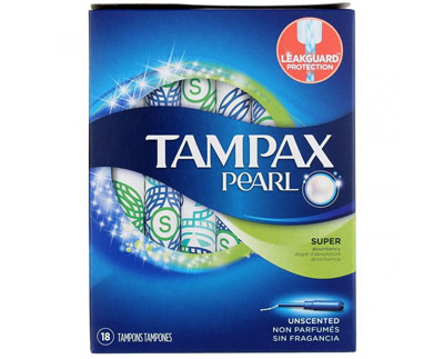  Tampax Pearl Tampons 18 Ct Super Unscented 